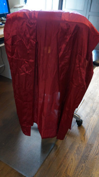 RED SATIN ROBE