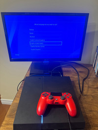 PlayStation PS4 Console, Handset, Charger, Cables and Games