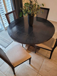 Restoration hardware table and chairs