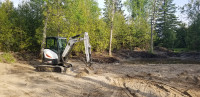 E35 bobcat excavator with experienced operator