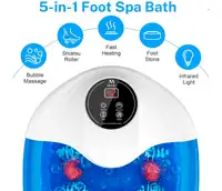 Foot Bath Massager with Heat 5 in 1