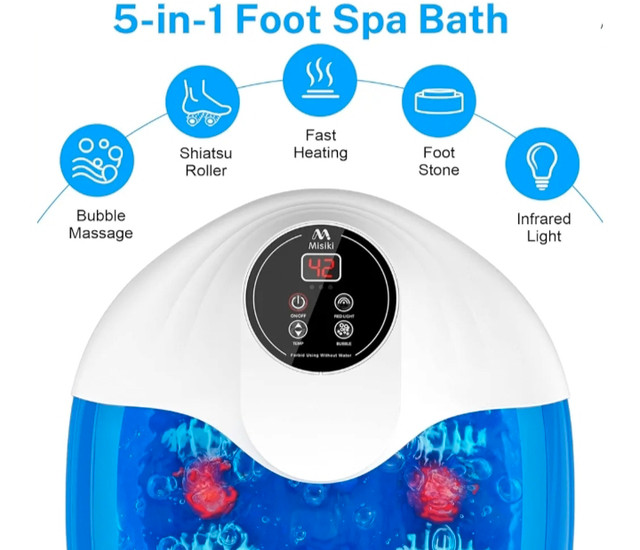 Foot Bath Massager with Heat 5 in 1 in Health & Special Needs in Kitchener / Waterloo