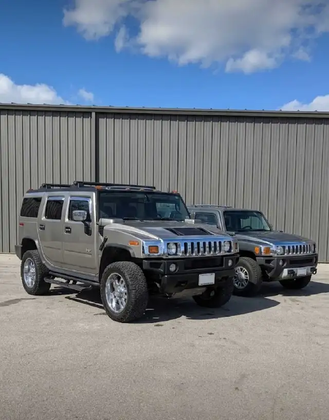 Hummer h2 and dump trailer