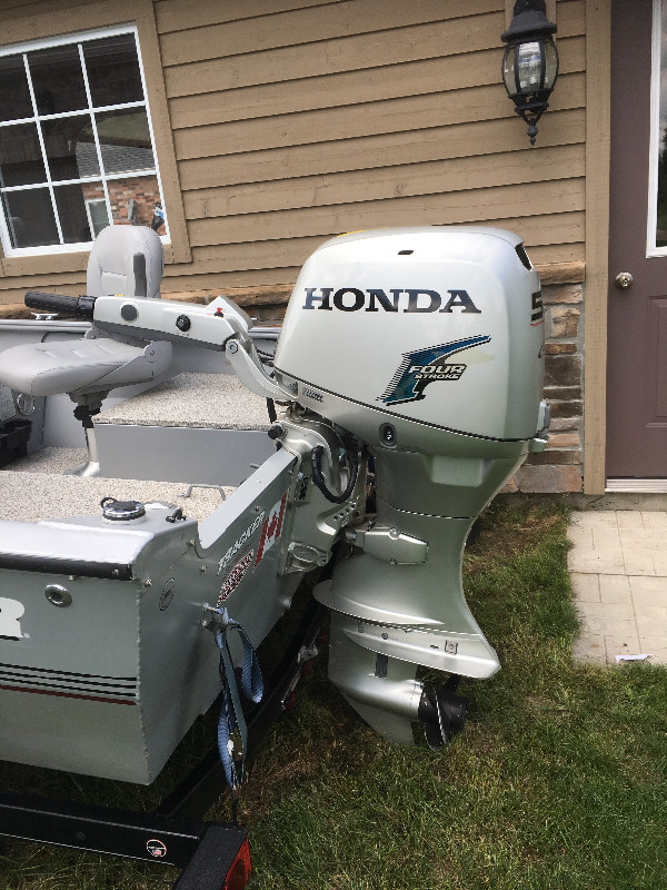 2011 Tracker Fishing Boat/2011 Honda 50 Tiller Powerboats & Motorboats Winnipeg Kijiji