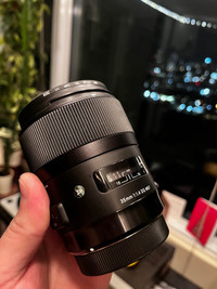 Sigma 35mm f1.4 Art with Canon EF mount 
