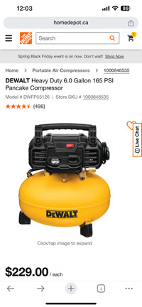 DEWALT Air Compressor