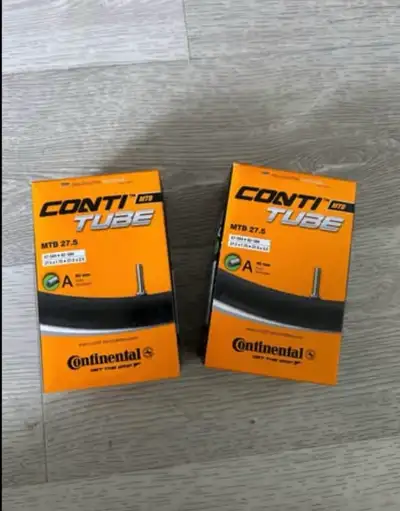 Brand new in-box Continental MTB bicycle tubes. 27.5 x 1.75-2.5, View more