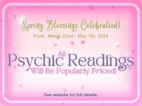 Live Psychic Readings --- Full $150 / Mini $80