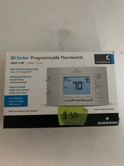 Programmable thermostat, View more