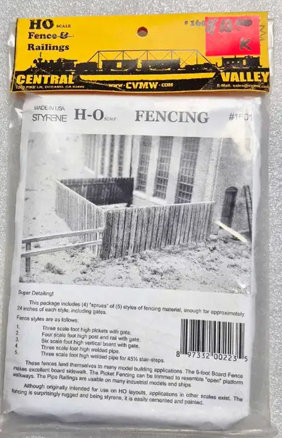 CENTRAL VALLEY HO FENCE & RAILING KIT ITEM IS IN NEW CONDITION. ASKING $9 LOCAL PICK-UP PREFERRED; L...