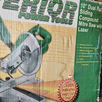 Sliding mitre saw with laser. Extra blades goes with . Run great. IN DRAYTON VALLEY AB AREA. OBO.