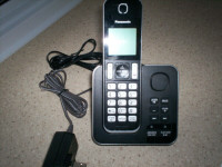 Panasonic KXTGD390CB Dect_6.0 1-Handset Landline Telephone.