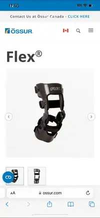 OSSUR Flex knee brace + formfit size M
