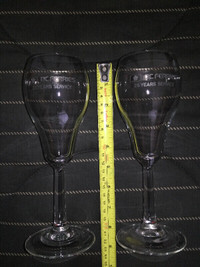 Collectible Pair of BC Ferries 25 Year Glass Goblets