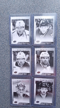 2017-18 Upper Deck UD Portraits 6 Cartes Hockey Cards
