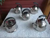 Selection of Paderno Stove Top Kettles-- Great Condition