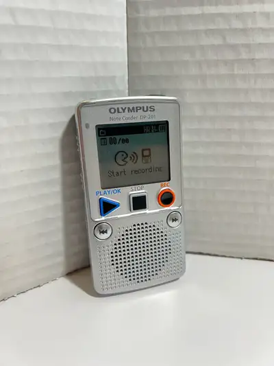Olympus Note Corder DP-201 Digital Voice & Record Playback Works, View more