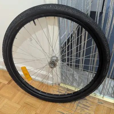 Used Bicycle Bike wheel FRONT 26x2 Black frame, View more