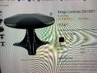Brand new in box, cost $174.00 on amazon, very good antenna with strong reception, i bought 2 and so...