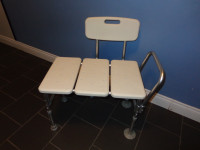 Shower Chair Extra Wide Adjustable Height Lightweight But Sturdy