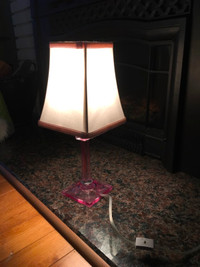 Lampe rose / Pink lamp