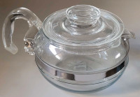 Vintage Pyrex Clear Glass Coffee/ Teapot - # 8446
