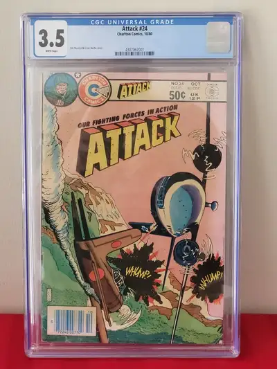 GRADED AND SEALED, VINTAGE 1980, ATTACK COMIC BOOK, ISSUE #24!!!, View more