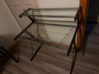 glass computer desk , View more