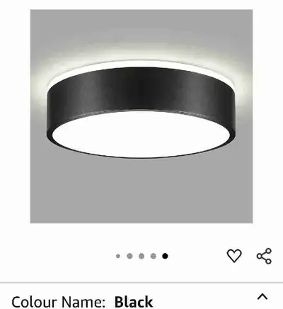 Peblto Dimmable Black LED Ceiling Light, 2700K-6000K 5CCT in One, View more