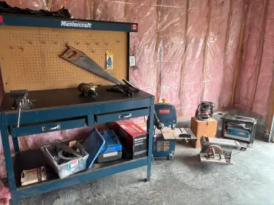 Everything in picture must go ! Make an offer on some or take it all ! Bench included.