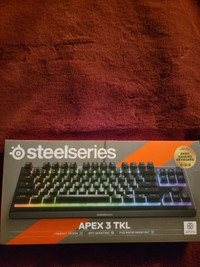 Brand New Steelseries Apex 3 TKL gaming keyboard