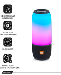 JBL Pulse 3 Black Portable Speaker Bluetooth Multicolor