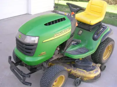 L130 John Deere lawn tractor, 23 HP. Kohler engine, 792 hours, oil changed and greased every 50 hour...