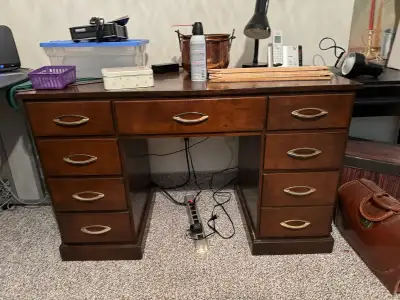 Desk - Mid Century Modern - Wood