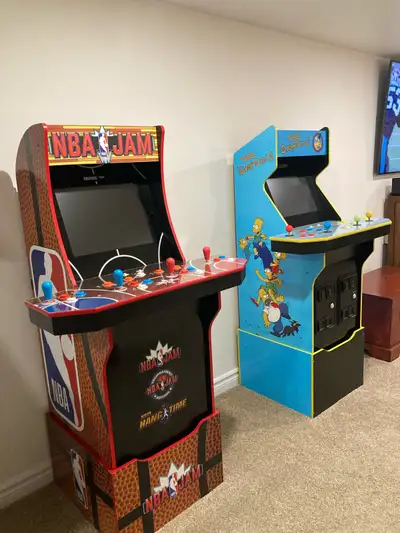 Two Arcade 1Up machines for sale. Simpsons and NBA Jam. Both work perfectly. $600 each or $1100 for...