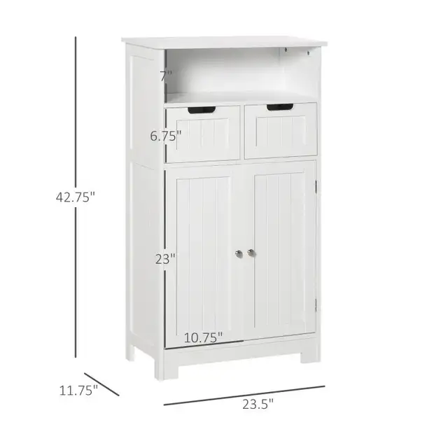 Bathroom Storage Cabinet Floor with Adjustable Shelf and Drawers in Bookcases & Shelving Units in Markham / York Region - Image 4