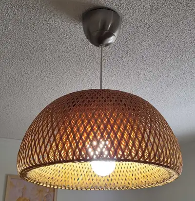 ikea bamboo pendant lamp, View more
