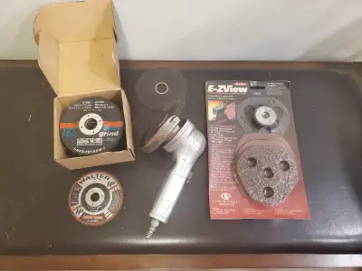 Angle Air Grinder 4-1/2"(Industrial Duty) Plus New Grinding Disc, View more
