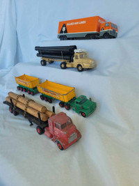 Antique toy trucks variety of types