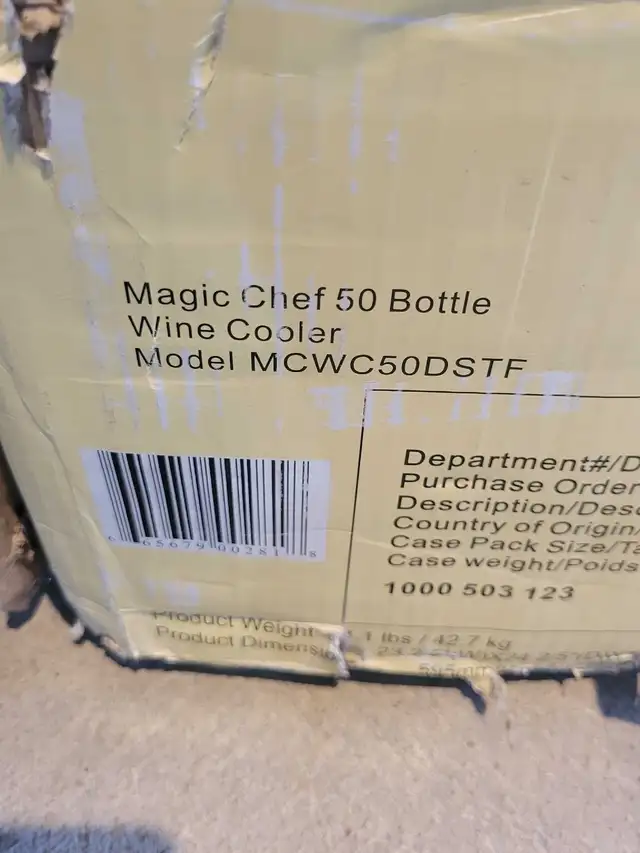 New magic chef 50 bottle stainless steel built in wine cooler  in Refrigerators in Oakville / Halton Region - Image 6