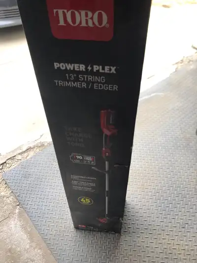 I'm selling a new Toro Power Plex 13" String Trimmer/Edger. This 40V cordless trimmer is perfect for...