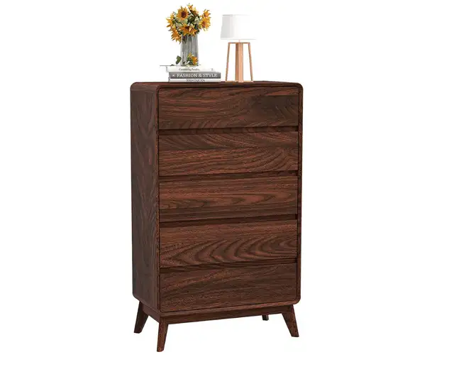 Modern Walnut 5-Drawer Dresser in Dressers & Wardrobes in Oakville / Halton Region - Image 6