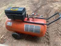 Compressor air tank portable air pig