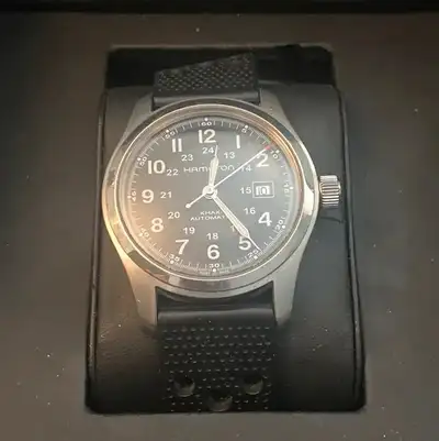 Hamilton Khaki Field 42mm Black Dial Day Automatic Men's Watch, View more