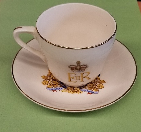 1953 Johnson Brothers Ironstone cup and saucer in Arts & Collectibles in Hamilton - Image 2