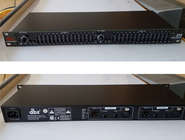 DBX 215 Graphic Equalizer in Pro Audio & Recording Equipment in Annapolis Valley