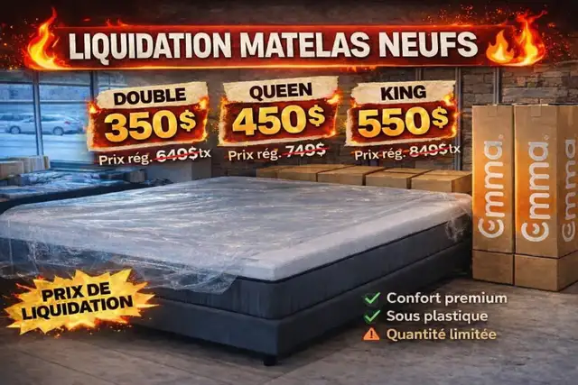 Matelas hybride (Double, Queen et King) in Beds & Mattresses in Sherbrooke - Image 5