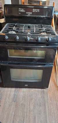 Maytag double oven gas stove 