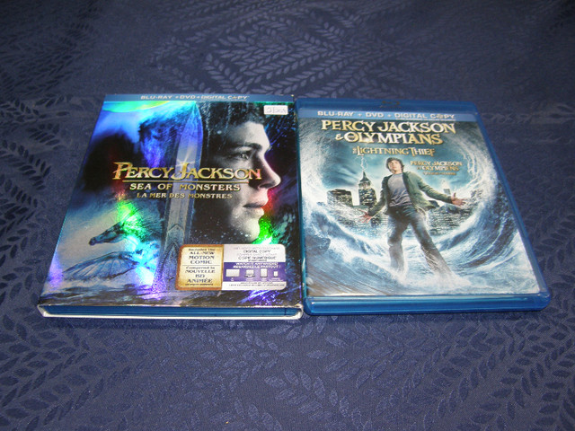 Ensemble de 2 Film Blu-ray + DVD Percy Jackson (Français/Anglais dans CD, DVD et Blu-ray  à Ville de Québec