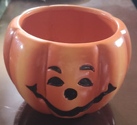 Ceramic pumpkin dish